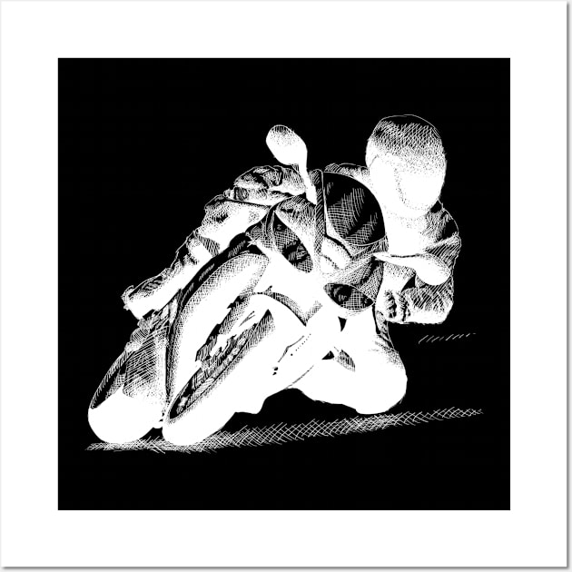 Motorcycle Racing Wall Art by letnothingstopyou